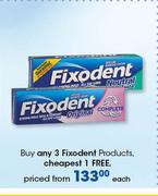 Fixodent Products-Each
