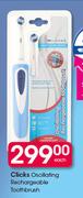 Clicks Oscillating Rechargeable Toothbrush-Each