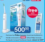 Philips Sonicare Clean Care Toothbrush & Handle-Per Offer