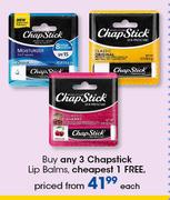 Chapstick Lip Balms-Each