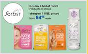 Sorbet Facial Products Or Masks-Each