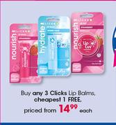  Clicks Lip Balms-Each