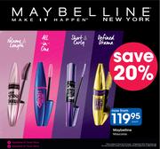 Maybelline Mascaras--Each