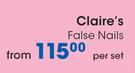Claire's False Nails-Per Set