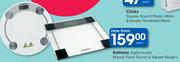Safeway Digital Scales (Stripped, Floral Or Square Designs)-Each