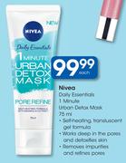 Nivea Daily Essentials 1 Minute Urban Detox Mask-75ml