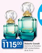 Roberto Cavalli Gemma de Paradiso EDP Limited Edition-50ml & 75ml Each