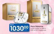 Paco Rabanne Lucky Ladies Or Men's EDP Or EDT Fragrances-Each