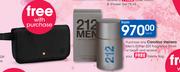 Carolina Herrera Men's EDP Or EDT Fragrance 50ml With Free Toiletry Bag
