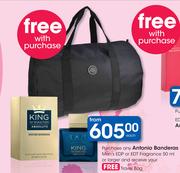 Antonio Banderas Men's EDP Or EDT Fragrance 50ml  With Free Travel Bag-Each