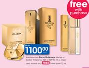 Paco Rabanne Men's or Ladies Fragrance EDT Or EDP 50ml With Free Travel Spray 10ml