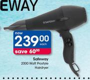 Safeway 2000 Watt Prostyle Hairdryer-Each