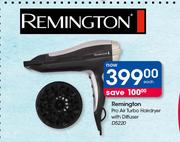 Remington Pro Air Turbo Hairdryer With Diffuser D5220-Each