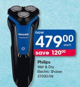 Philips Wet & Dry Electric Shaver S1030/04-Each