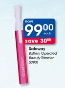 Safeway Battery Operated Beauty Trimmer S3901-Each