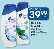 Head & Shoulders Hair Care 200ml, 400ml, 600ml-Each