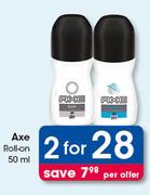 Axe Roll On-2 x 50ml