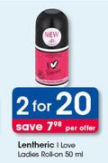Lentheric I Love Ladies Roll On-2 x 50ml
