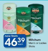 Mitchum Men's Or Ladies Sticks-Each