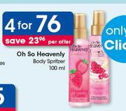 Oh So Heavenly Body Spritzer-4 x 100ml