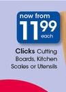 Clicks Cutting Boards, Kitchen Scales Or Utensils-Each