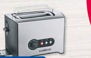 Kambrook Stainless Steel 2 Slice Toaster-Each