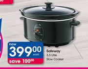 Safeway 3.5Litre Slow Cooker-Each