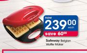 Safeway Belgian Waffle Maker-Each