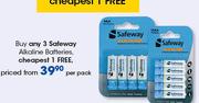 Safeway Alkaline Batteries-Per Pack