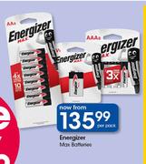 Energizer Max Batteries-Per Pack