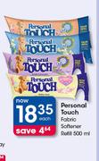 Personal Touch Fabric Softener Refill-500 ml Each