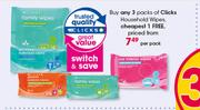 Clicks Household Wipes-Per Pack