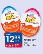 Kinder Joy Egg For Girl Or Boy-Each