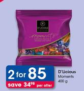 D'Licious Moments-2x400g Per offer