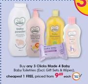 Clicks Made 4 Baby Baby Toiletries (Excl. Gift Sets & Wipes)-Each