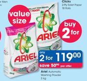 Ariel Automatic Washing Powder-2x3kg Per Offer