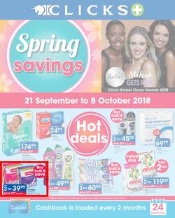 Clicks : You Pay Less (21 Sept - 8 Oct 2018), page 1