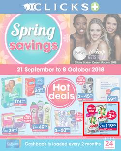 Clicks : You Pay Less (21 Sept - 8 Oct 2018), page 1
