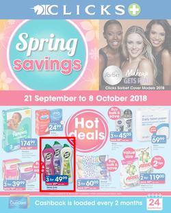 Clicks : You Pay Less (21 Sept - 8 Oct 2018), page 1