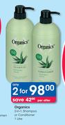 Organics 2 In 1 Shampoo Or Conditioner-2x1Ltr Per Offer
