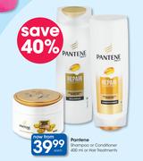 Pantene Shampoo Or Conditioner 400ml Or Hair Treatments-Each