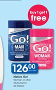 Nativa Go Woman Or Man Multivitamin-60 Tablets Per Offer