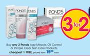 Ponds Age Miracle, Oil Control Or Pimple Clear Skin Care Products-Each