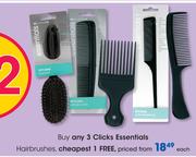 Clicks Essentials Hairbrushs-Each