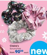 Claire's Scrunchies-Each