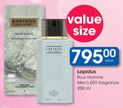 Lapidus Pour Homme Men's EDT Fragrance-200ml Each