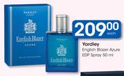 Yardley English Blazer Azure EDP Spray-50ml Each