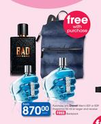 Diesel Men's EDT Or EDP Fragrance 50ml-Each