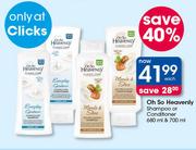 Oh So Heavenly Shampoo Or Conditioner 680ml & 700ml-Each