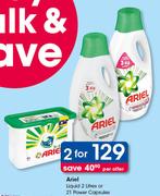 Ariel Liquid 2L Or Power Capsules 21's-For Any 2